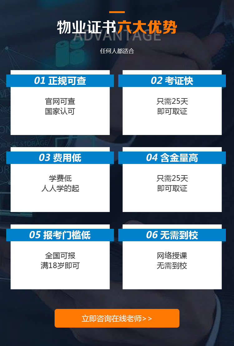 扬州物业企业管理经理证书报名 
